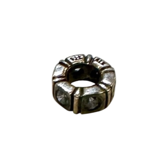 PANDORA Silver Charm Blue Crystal Accents R $60 - Picture 2 of 3